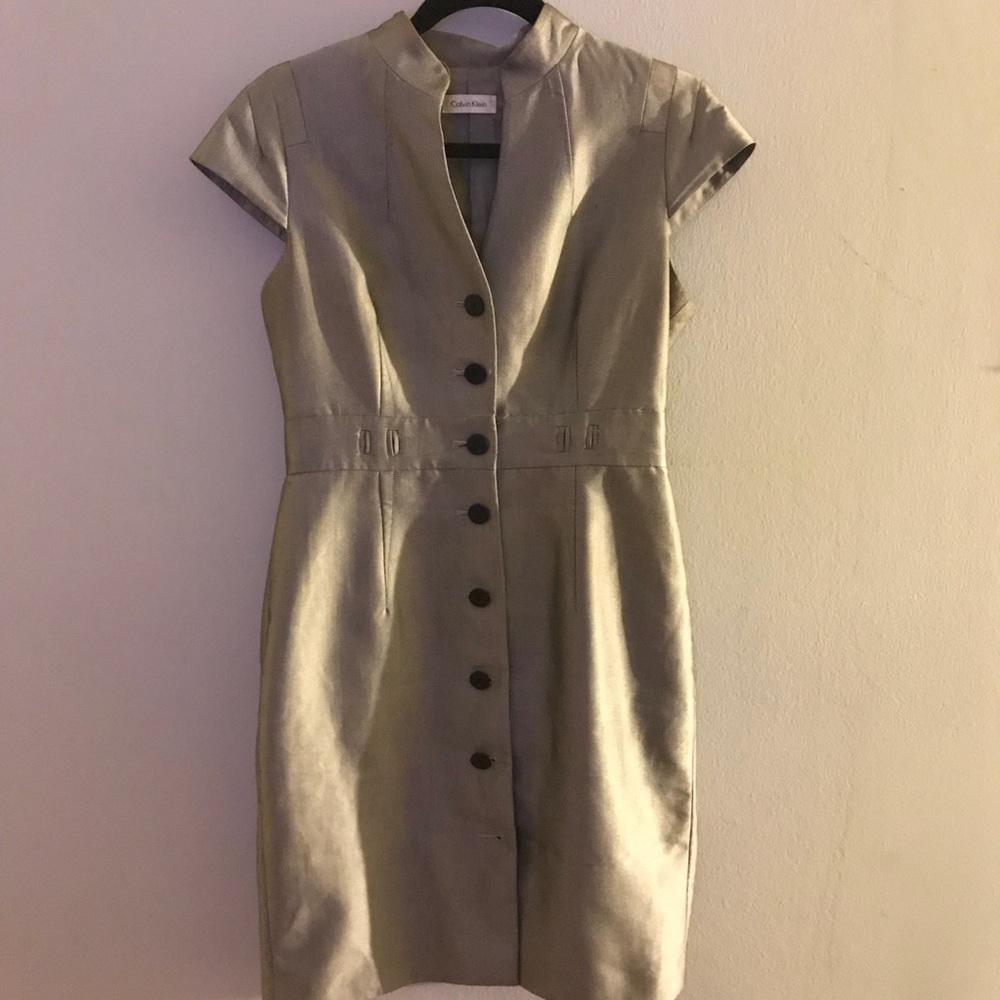 Calvin Klein button-front dress